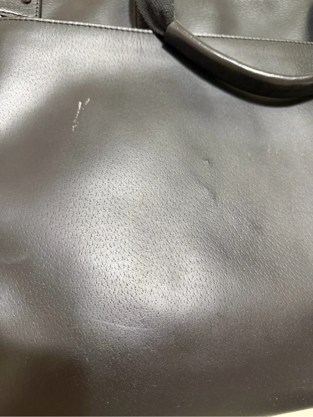 Jack Spade Black Leather Laptop Briefcase